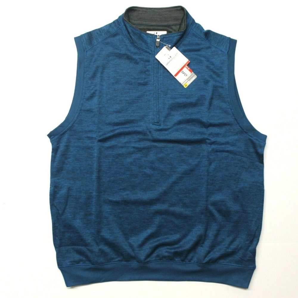 Grand Slam Water-Repellent Golf Vest - Teal - XL